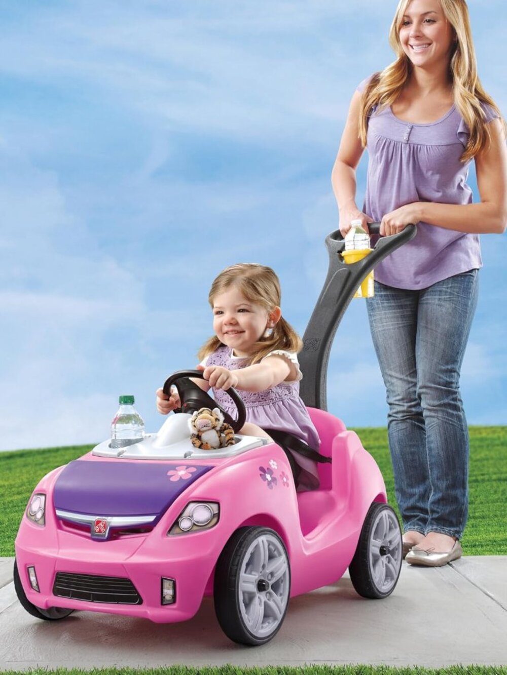 Whisper Ride II Kids Push Cars, Ride On Car, Seat Belt, Horn, Toddlers Ages 1.5 - Picture 2 of 9